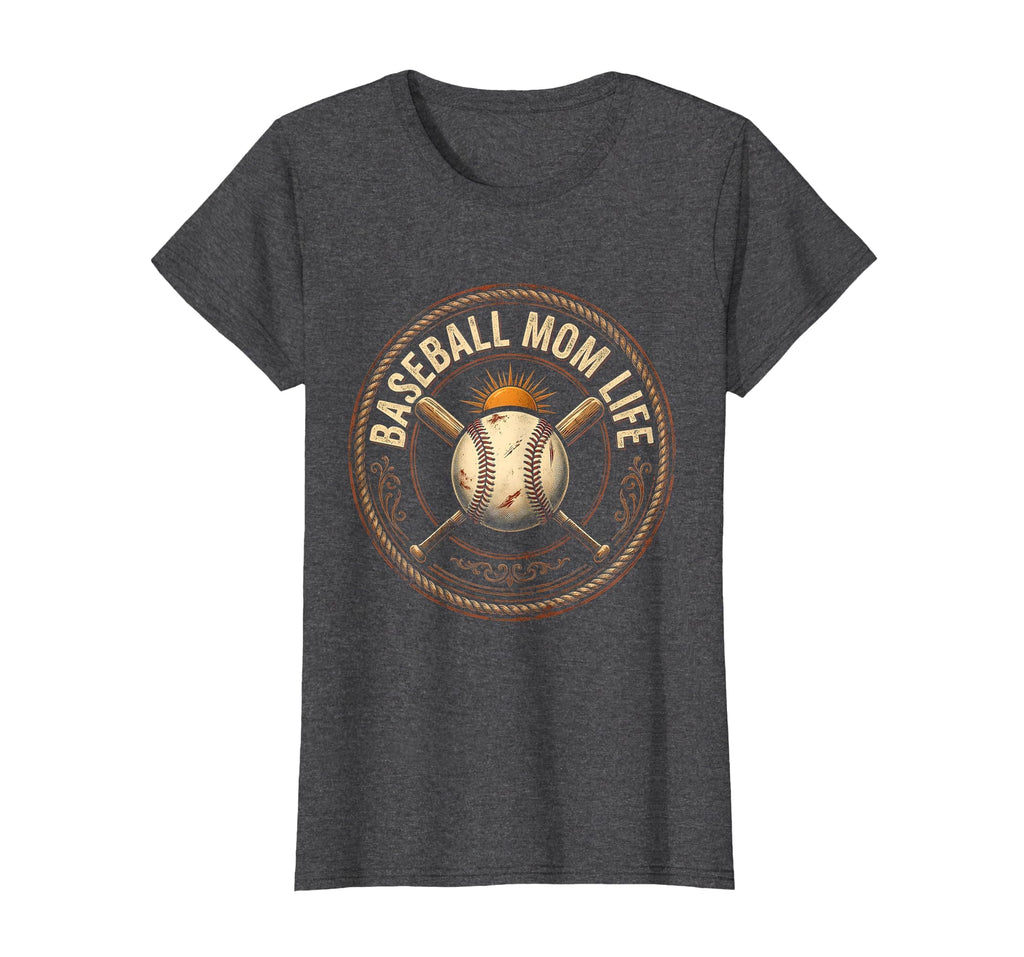 Baseball Mom Life Summer T-Shirt - Novelty Apparel Men Women - T-Shirt, Sweatshirt, Hoodie