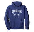 Fenwick Island Delaware Nautical Crossed Hoodie - Novelty Apparel Unisex - T-Shirt, Sweatshirt, Hoodie