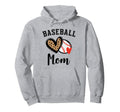 Baseball Mom Leopard Heart Hoodie - Graphic Print Unisex - T-Shirt, Sweatshirt, Hoodie