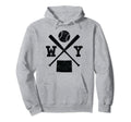 Wy Usa State Baseball Player Wyoming Hoodie - Novelty Apparel for Adults - T-Shirt, Sweatshirt, Hoodie