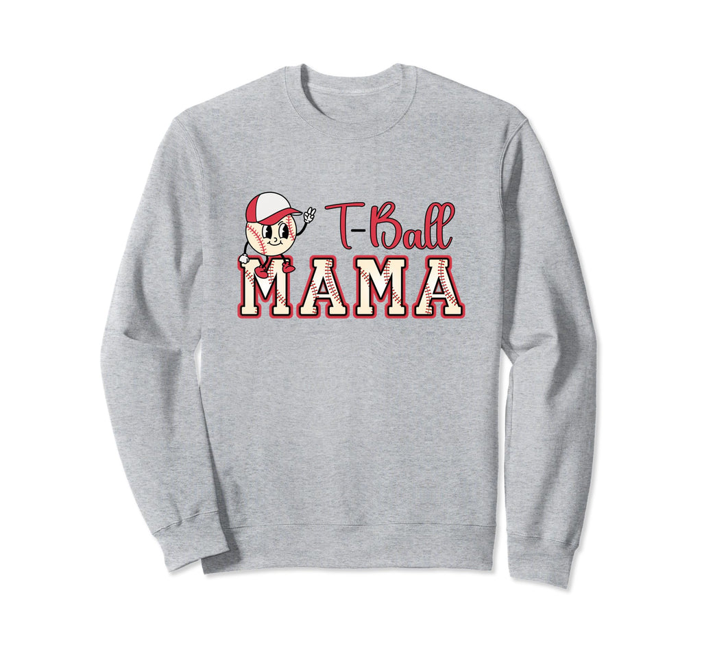 Tball Mama Art Funny Baseball Mom Sweatshirt - Graphic Print Men Women - T-Shirt, Sweatshirt, Hoodie