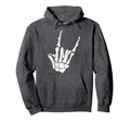 Rock Horns Skeleton Rock Heavy Hoodie - Casual Everyday Wear for Adults - T-Shirt, Sweatshirt, Hoodie