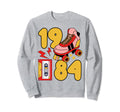 Old School 80S Vibes 1984 Hip Hop Roller Sweatshirt - Graphic Print Unisex - T-Shirt, Sweatshirt, Hoodie