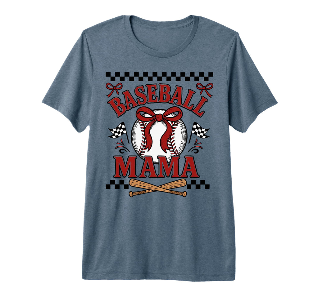 Baseball Mom Coquette Bow Baseball T-Shirt - Streetwear Style Unisex - T-Shirt, Sweatshirt, Hoodie