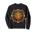 80S Celestial Sun Hippie Boho Anime Sweatshirt - Minimalist Print Men Women - T-Shirt, Sweatshirt, Hoodie
