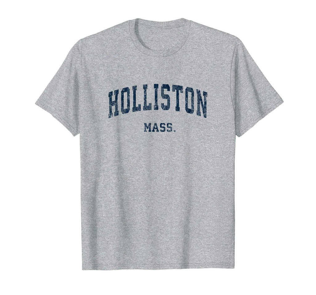 Holliston Massachusetts Ma Varsity T-Shirt - Minimalist Print Men Women - T-Shirt, Sweatshirt, Hoodie
