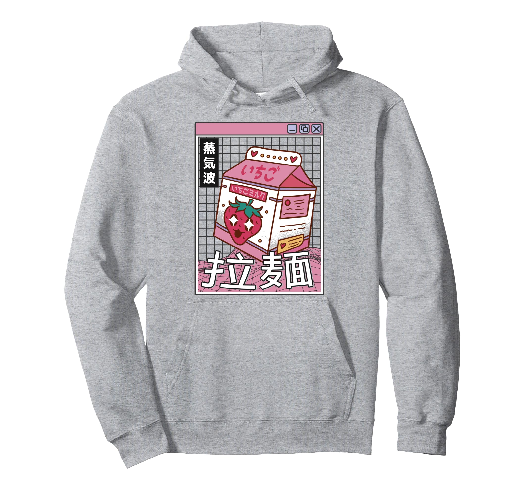 Strawberry Milk Digital Japan Otaku Hoodie - Casual Everyday Wear Unisex - T-Shirt, Sweatshirt, Hoodie
