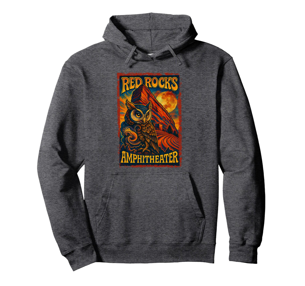 Red Rocks Amphitheater Morrison Hoodie - Casual Everyday Wear Unisex - T-Shirt, Sweatshirt, Hoodie