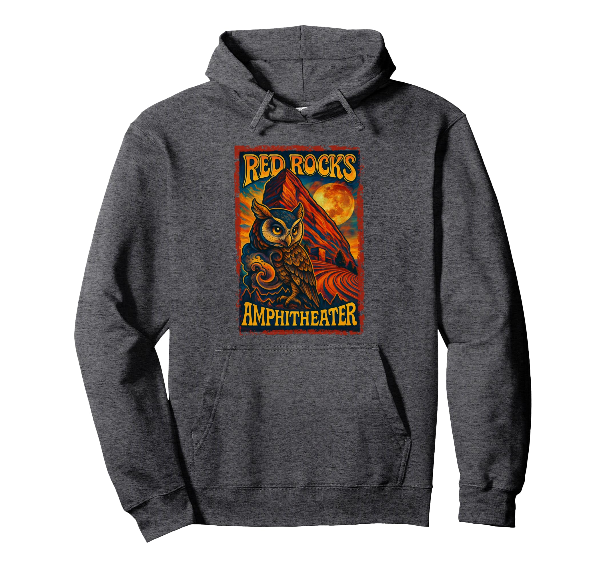 Red Rocks Amphitheater Morrison Hoodie - Casual Everyday Wear Unisex - T-Shirt, Sweatshirt, Hoodie
