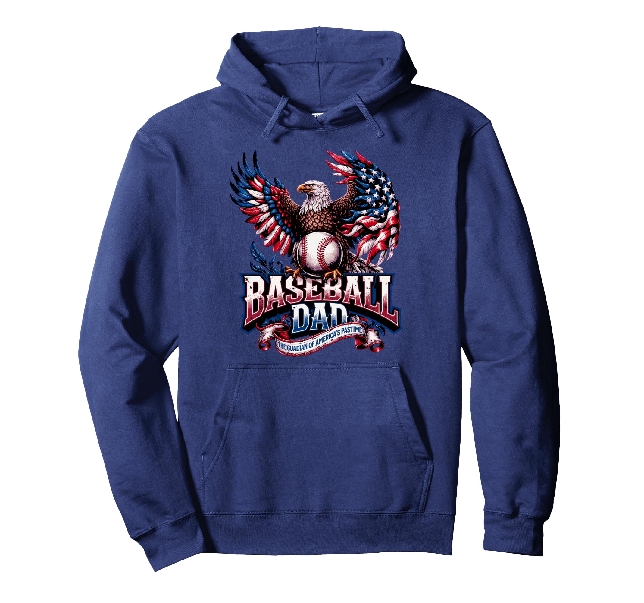 Usa Patriotic Baseball Dad Baseball Hoodie - Aesthetic Graphic Unisex - T-Shirt, Sweatshirt, Hoodie