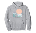 Great Wave 90S Aesthetic Japanese Art Hoodie - Minimalist Print Men Women - T-Shirt, Sweatshirt, Hoodie