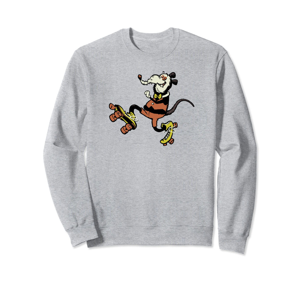 Rink Rat Roller Skating Rat Sweatshirt - Graphic Print Unisex - T-Shirt, Sweatshirt, Hoodie