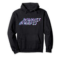 Waves Surfer Glitch Typographic Hoodie - Casual Everyday Wear for Adults - T-Shirt, Sweatshirt, Hoodie