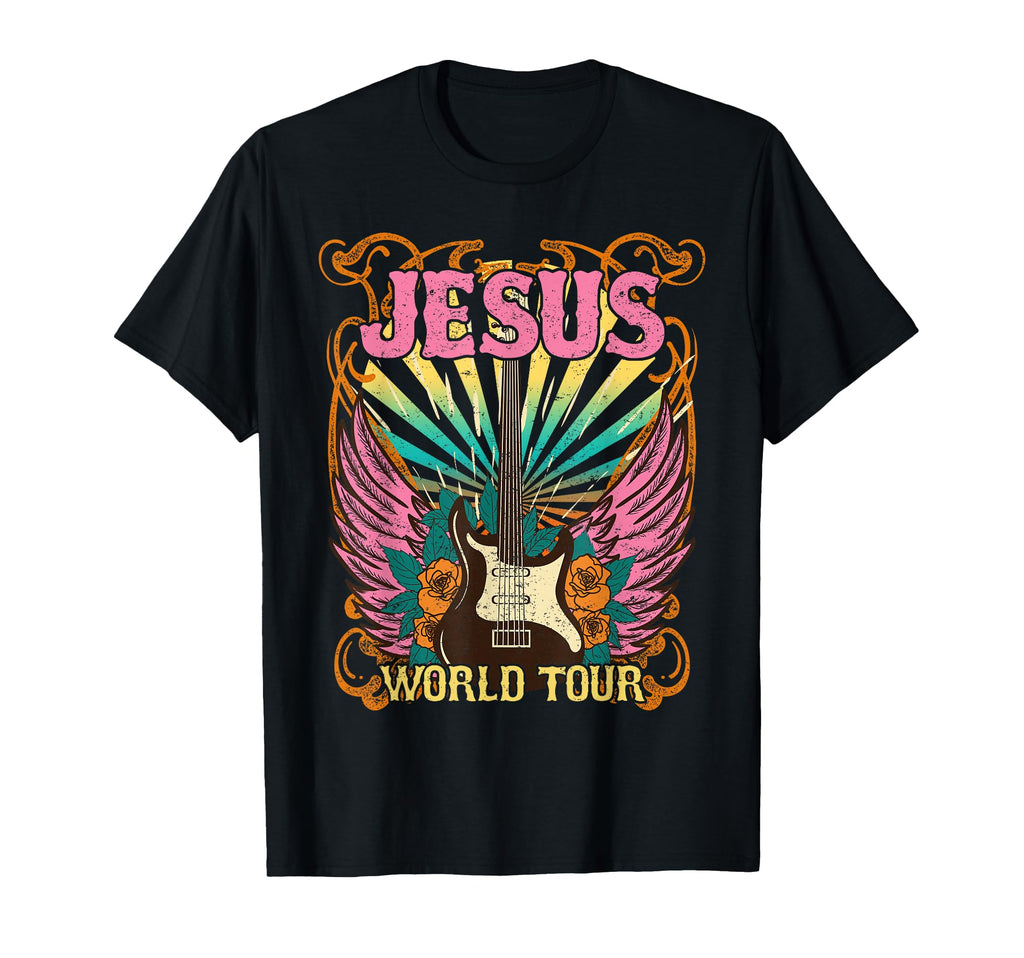 Jesus World Tour 70S 80S Rock T-Shirt - Aesthetic Graphic for Adults - T-Shirt, Sweatshirt, Hoodie