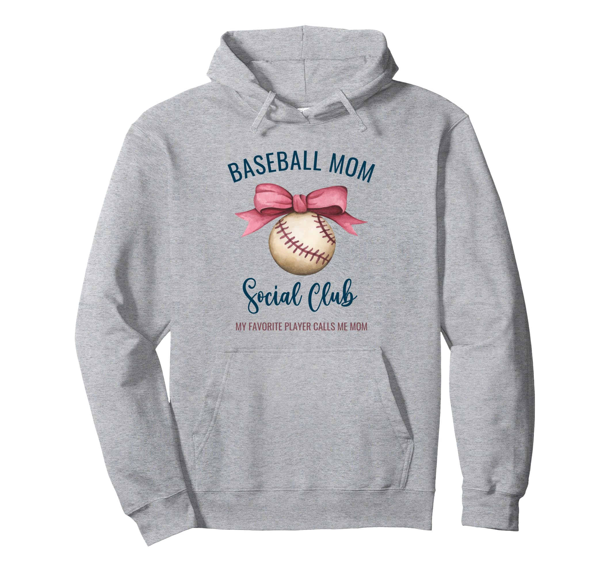 Baseball Mom My Favorite Player Calls Me Hoodie - Unique Graphic Unisex - T-Shirt, Sweatshirt, Hoodie