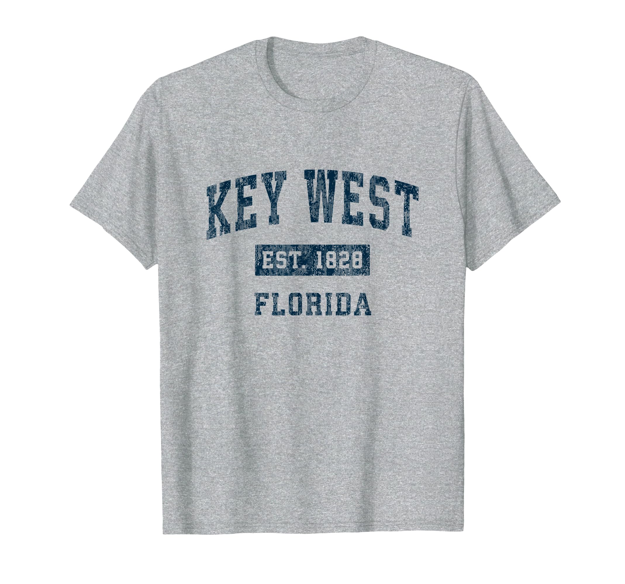 Key West Florida Fl Sports Navy T-Shirt - Fun Novelty Design Unisex - T-Shirt, Sweatshirt, Hoodie