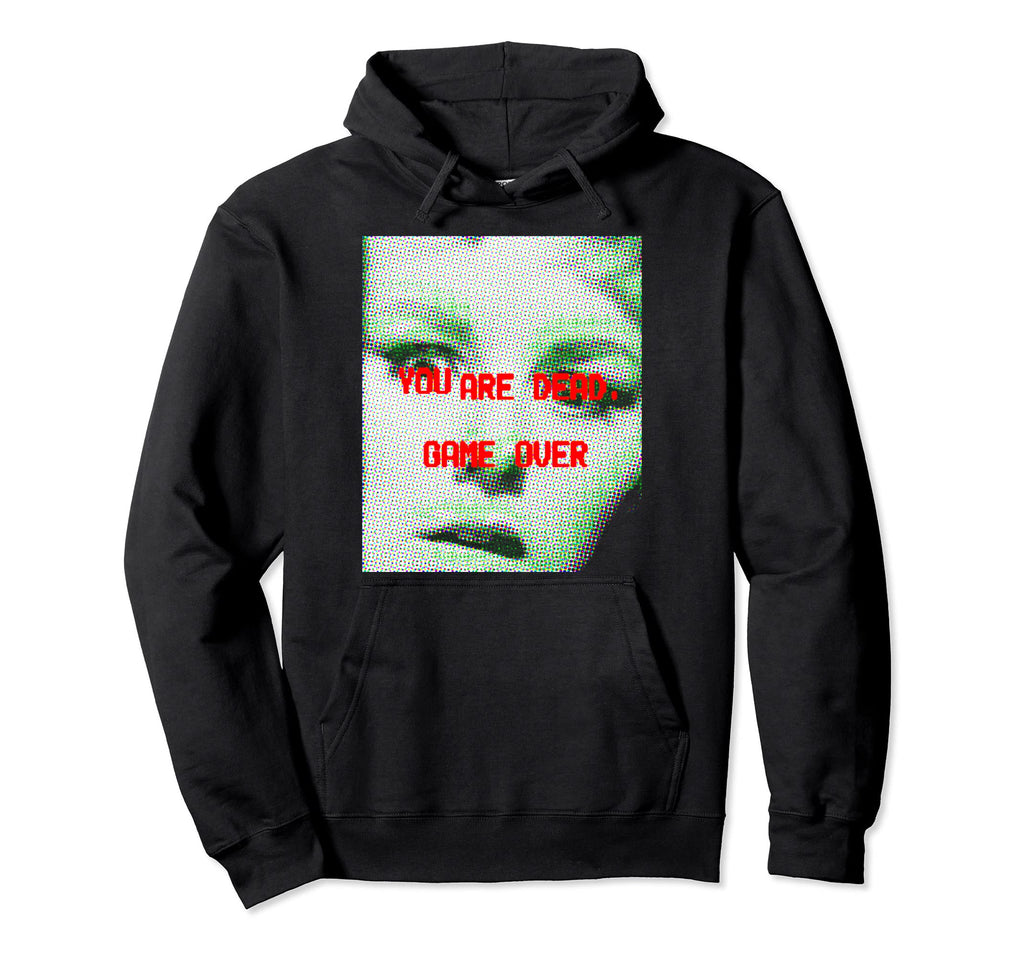 Horror Aesthetic Game Over Vaporwave Hoodie - Trendy Graphic for Adults - T-Shirt, Sweatshirt, Hoodie