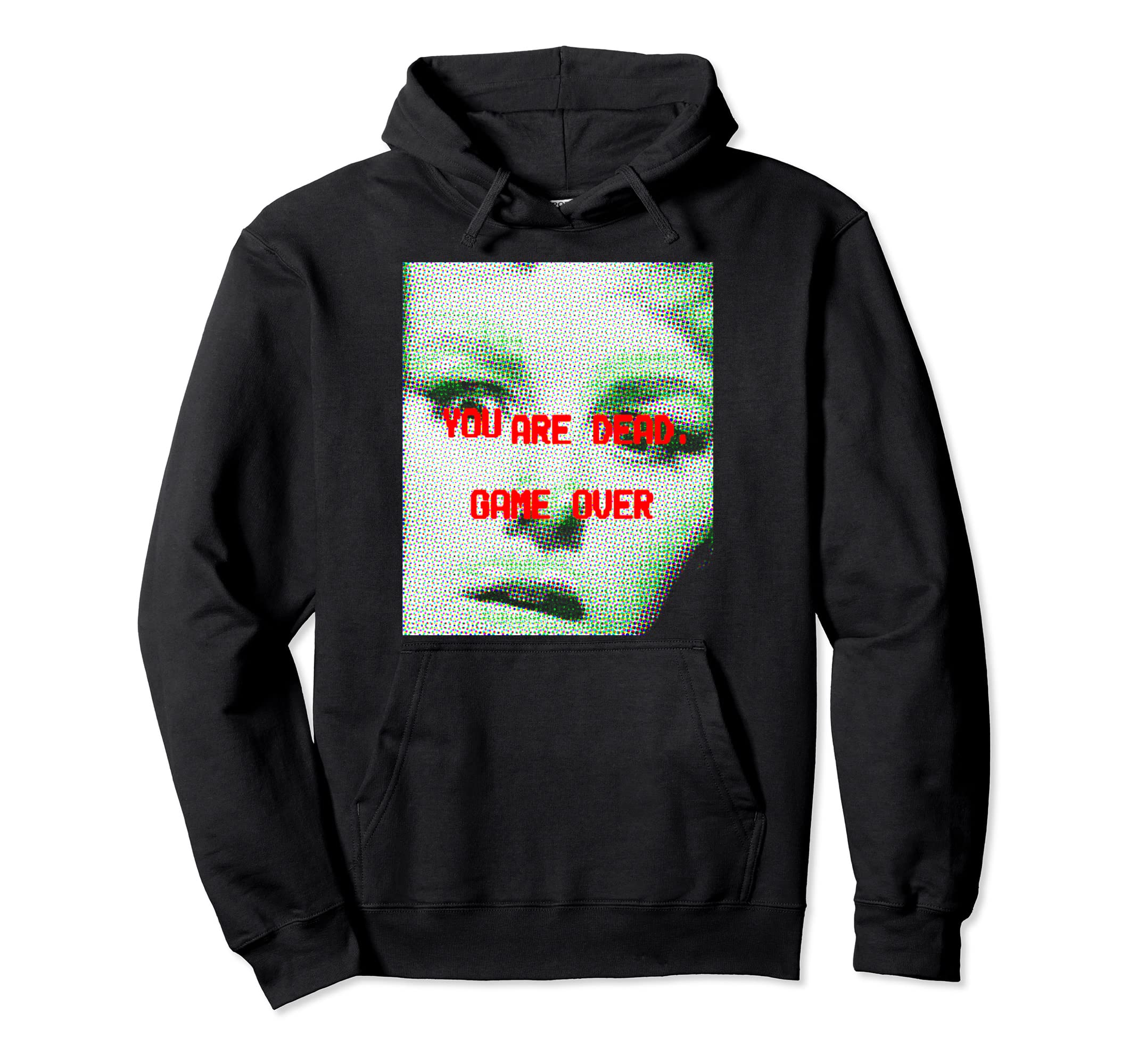Horror Aesthetic Game Over Vaporwave Hoodie - Trendy Graphic for Adults - T-Shirt, Sweatshirt, Hoodie