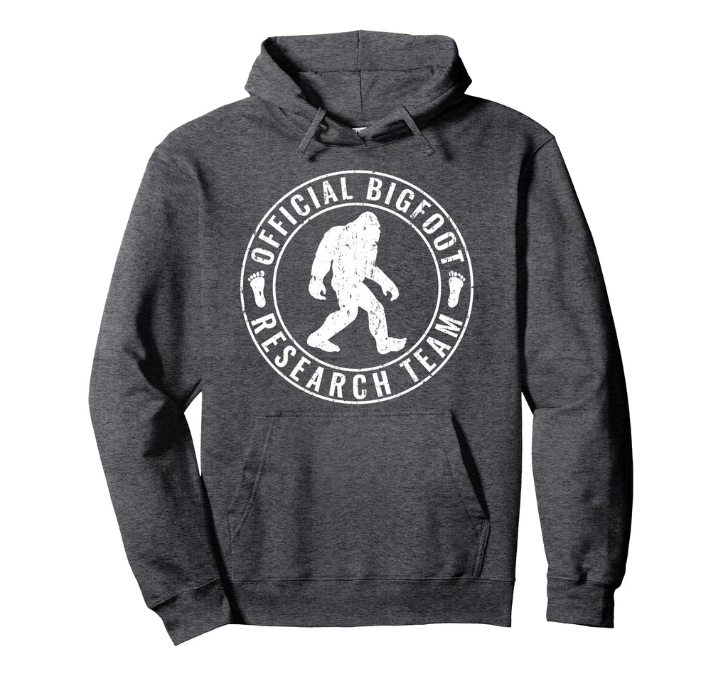 Bigfoot Research Team Distressed Hoodie - Unique Graphic Men Women - T-Shirt, Sweatshirt, Hoodie