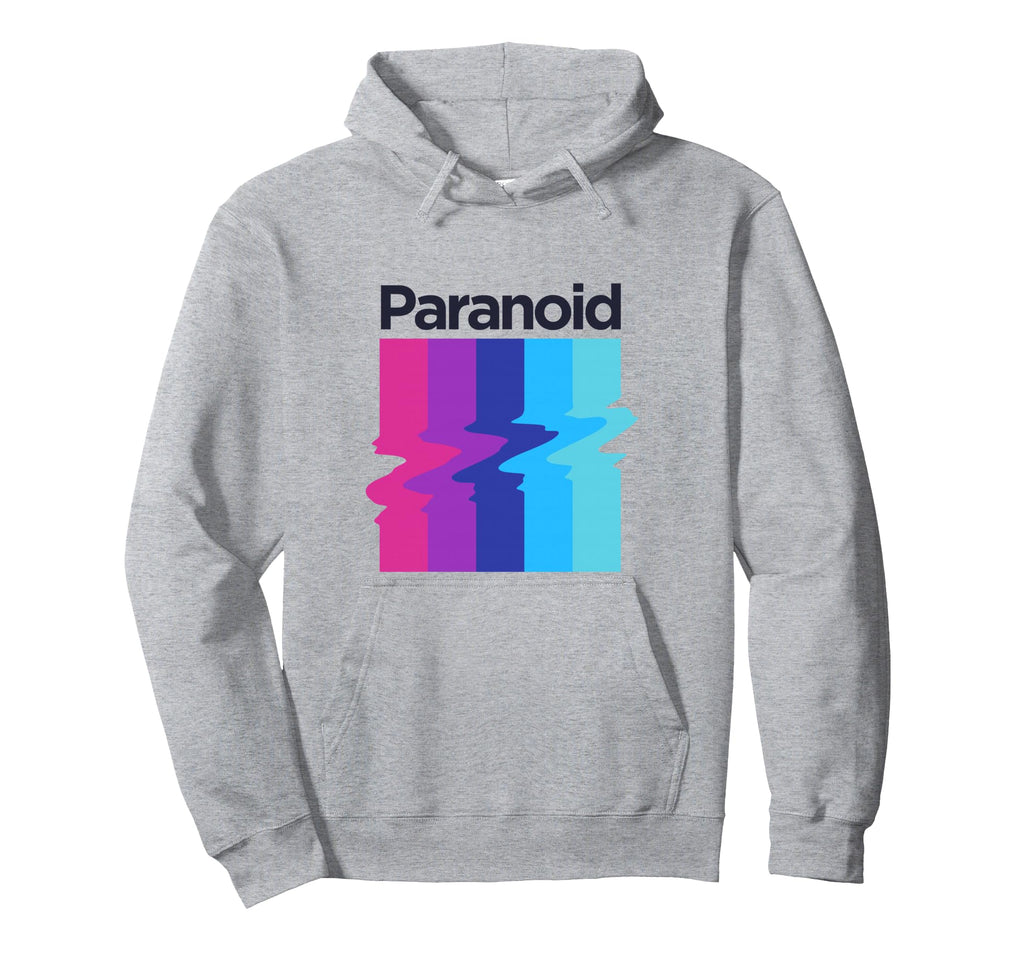 Paranoid Glitch Aesthetic Vaporwave Hoodie - Casual Everyday Wear Men Women - T-Shirt, Sweatshirt, Hoodie