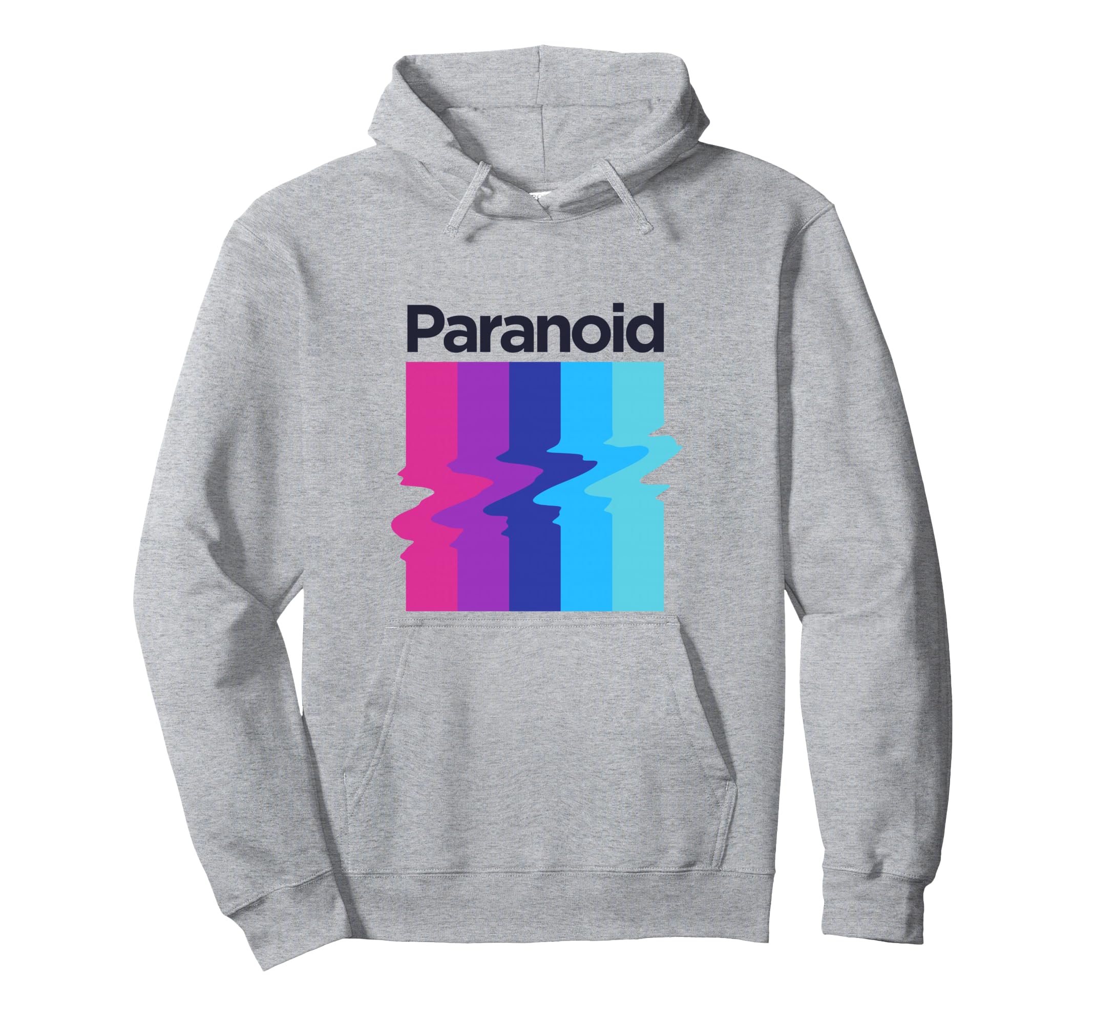 Paranoid Glitch Aesthetic Vaporwave Hoodie - Casual Everyday Wear Men Women - T-Shirt, Sweatshirt, Hoodie