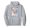 Axolotl Eating Ramen Surfing Japan Hoodie - Custom Art Print for Adults - T-Shirt, Sweatshirt, Hoodie