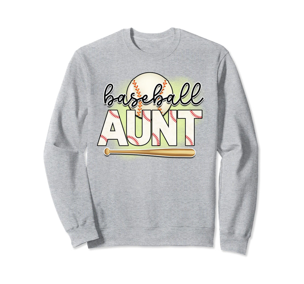 Baseball Aunt Is Baseball Fan Is Sweatshirt - Minimalist Print Unisex - T-Shirt, Sweatshirt, Hoodie