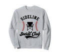 Sideline Social Club Baseball Sweatshirt - Novelty Apparel for Adults - T-Shirt, Sweatshirt, Hoodie