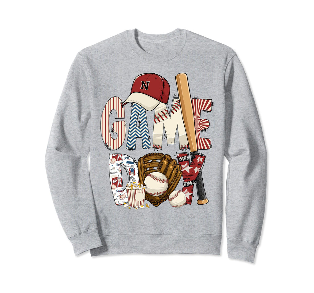 Baseball Game Day Baseball Lover Sweatshirt - Aesthetic Graphic Unisex - T-Shirt, Sweatshirt, Hoodie