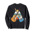 Guitar Pick Guitarist Distressed Sweatshirt - Custom Art Print Men Women - T-Shirt, Sweatshirt, Hoodie