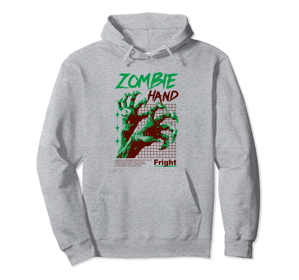 Zombie Hand Spooky Aesthetic Halloween Hoodie - Aesthetic Graphic Unisex - T-Shirt, Sweatshirt, Hoodie