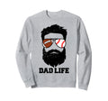 Football Baseball Dad Messy Hair Sweatshirt - Graphic Print Men Women - T-Shirt, Sweatshirt, Hoodie