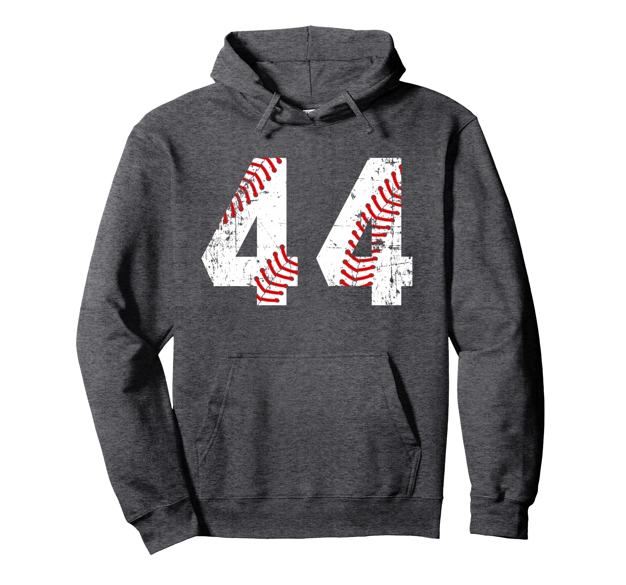 Baseball 44 Jersey Number Hoodie - Casual Everyday Wear Unisex - T-Shirt, Sweatshirt, Hoodie