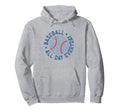 Coquette American Baseball Sideline Sister Hoodie - Novelty Apparel Unisex - T-Shirt, Sweatshirt, Hoodie