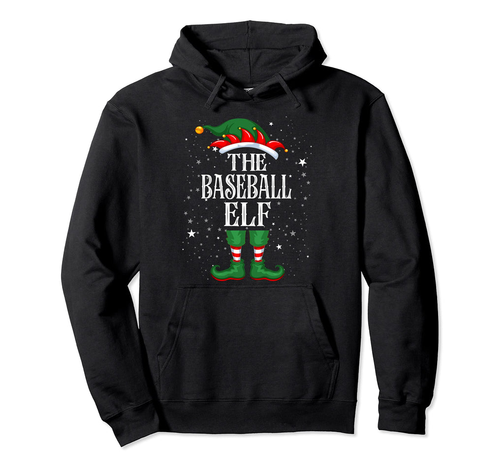 Elf Matching Family Group Funny Baseball Elf Hoodie - Trendy Graphic Unisex - T-Shirt, Sweatshirt, Hoodie