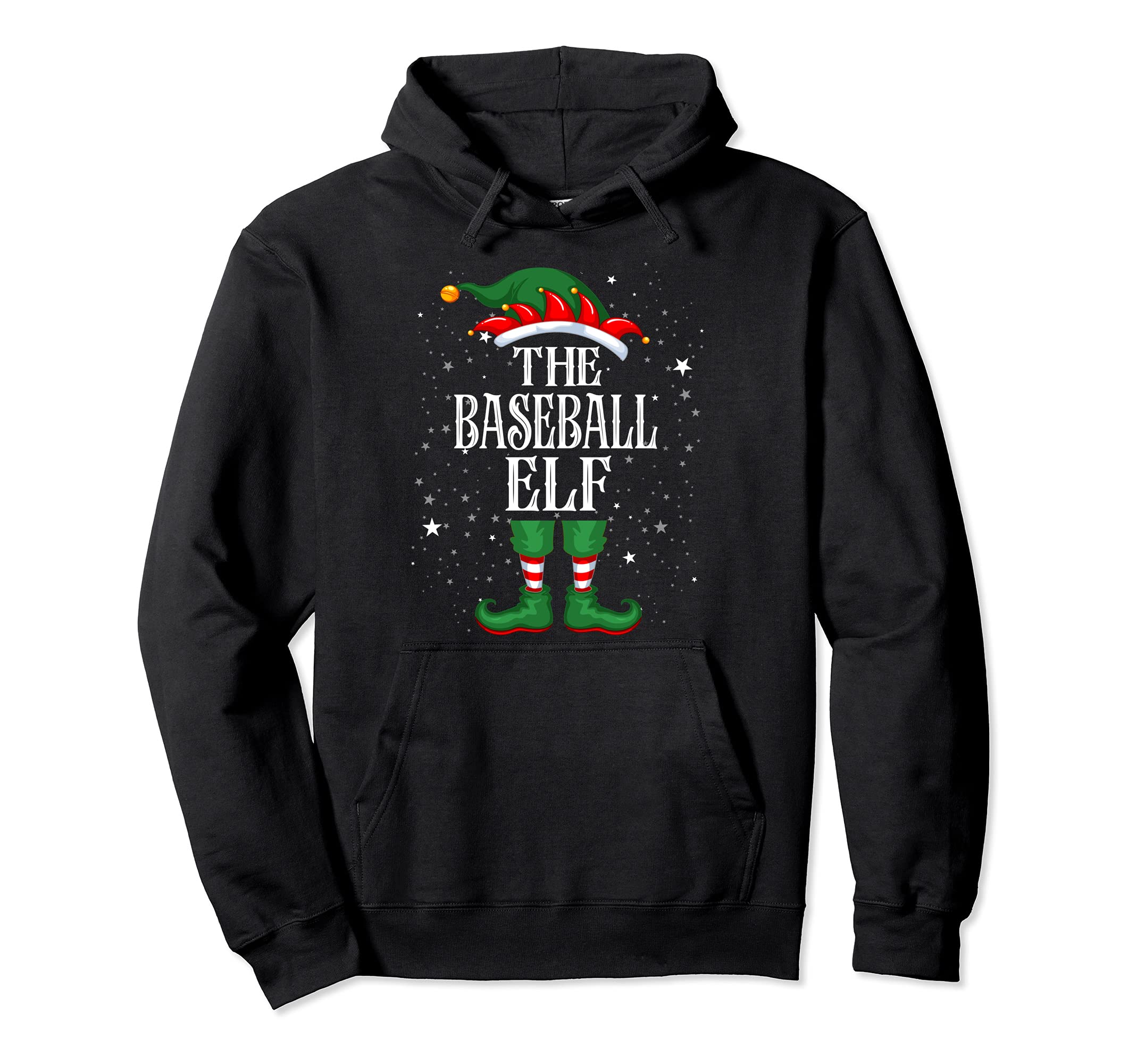 Elf Matching Family Group Funny Baseball Elf Hoodie - Trendy Graphic Unisex - T-Shirt, Sweatshirt, Hoodie