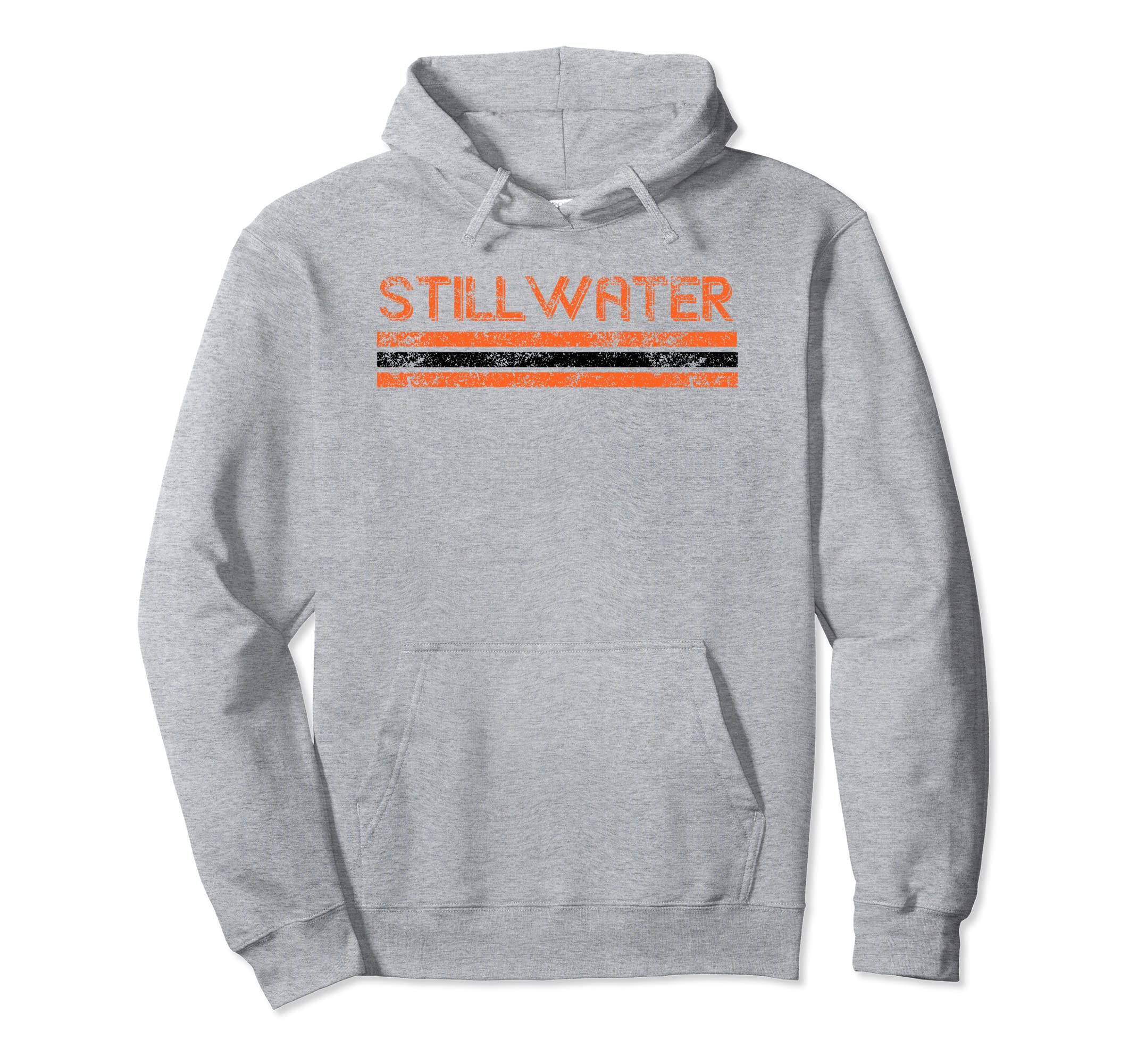 Stillwater Oklahoma Weathered Stripe Hoodie - Streetwear Style Men Women - T-Shirt, Sweatshirt, Hoodie