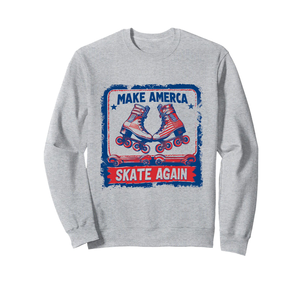 Make America Skate Again Roller Skating T-Shirt - Custom Art Print Unisex - T-Shirt, Sweatshirt, Hoodie