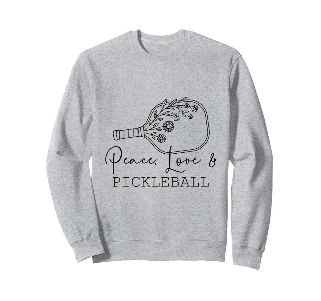 Peace Love Pickleball Boho Outfit Sweatshirt - Trendy Graphic for Adults - T-Shirt, Sweatshirt, Hoodie