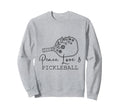 Peace Love Pickleball Boho Outfit Sweatshirt - Trendy Graphic for Adults - T-Shirt, Sweatshirt, Hoodie