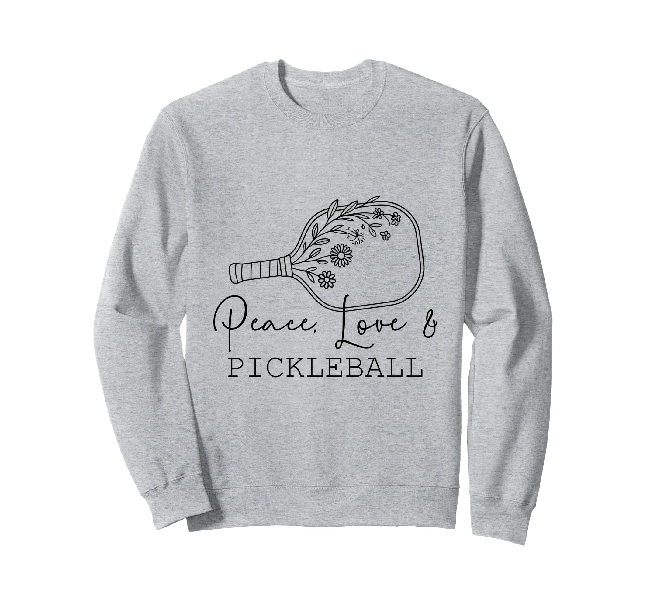 Peace Love Pickleball Boho Outfit Sweatshirt - Trendy Graphic for Adults - T-Shirt, Sweatshirt, Hoodie