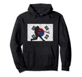 Baseball South Korean Distressed Flag Hoodie - Graphic Print Men Women - T-Shirt, Sweatshirt, Hoodie