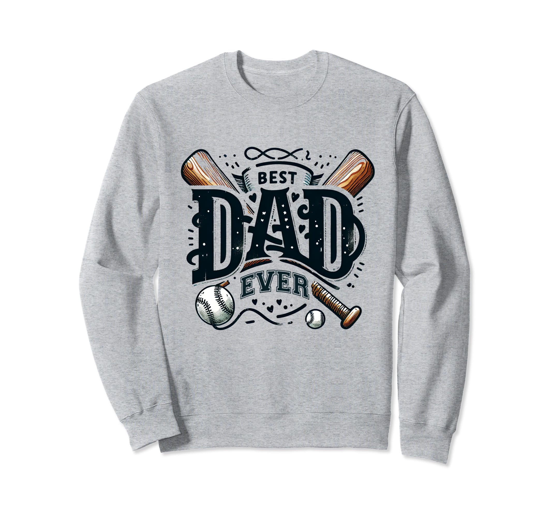 Best Dad Ever Fathers Day Sports Sweatshirt - Minimalist Print Men Women - T-Shirt, Sweatshirt, Hoodie