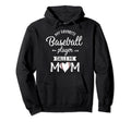 Baseball Player Mom Heart Mothers Hoodie - Aesthetic Graphic for Adults - T-Shirt, Sweatshirt, Hoodie