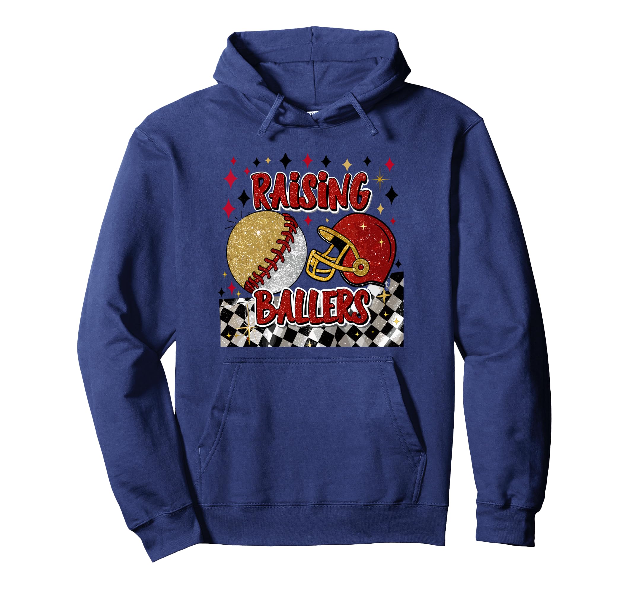 Raising Ballers Softball Baseball Hoodie - Graphic Print for Adults - T-Shirt, Sweatshirt, Hoodie