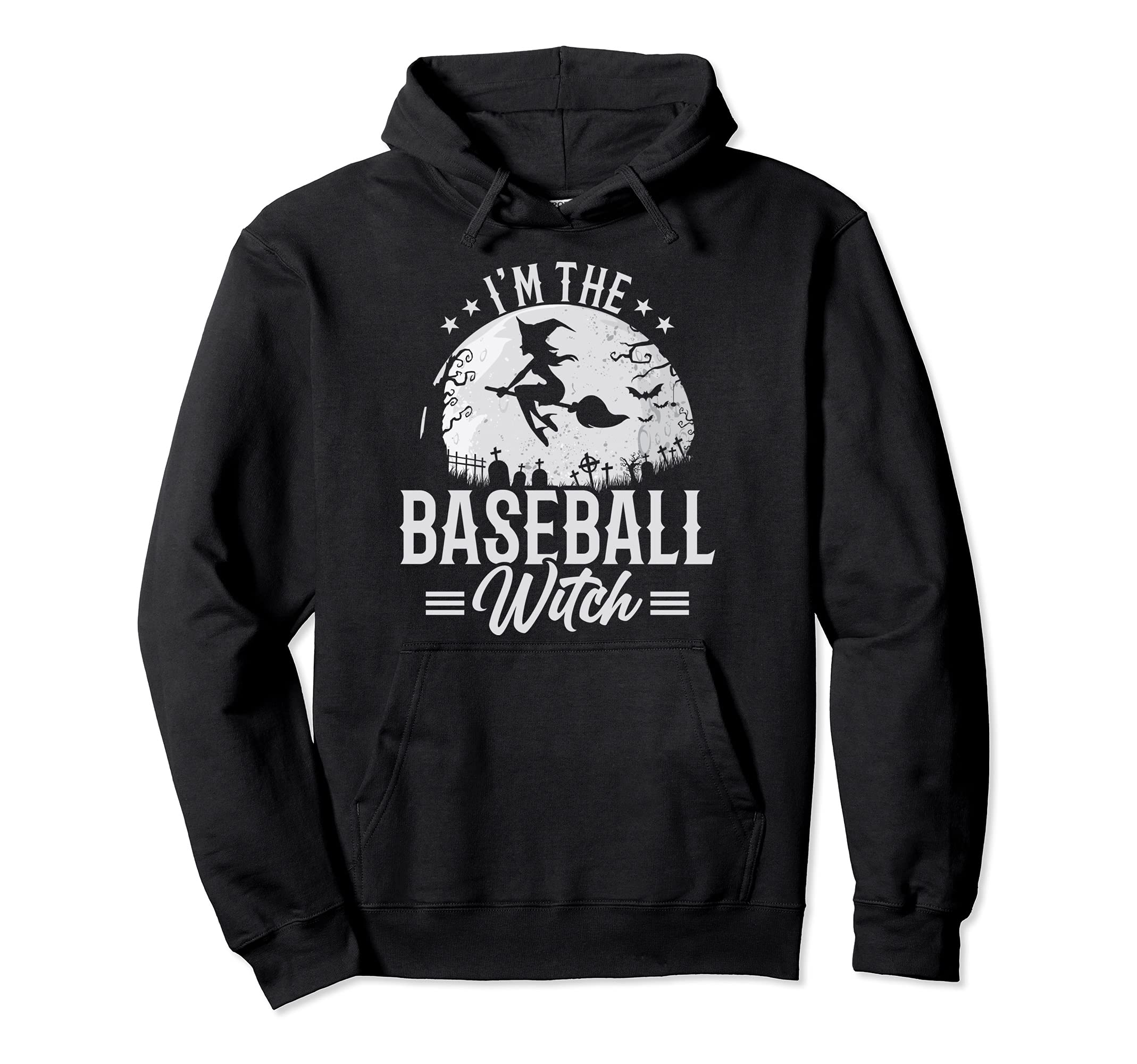 Im Baseball Witch Matching Family Halloween Hoodie - Unique Graphic Unisex - T-Shirt, Sweatshirt, Hoodie