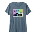 Ford Bronco Rainbow Tri Blend T-Shirt - Custom Art Print Men Women - T-Shirt, Sweatshirt, Hoodie