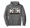 Baseball Mom Mothers Day Coquette Bow Hoodie - Trendy Graphic for Adults - T-Shirt, Sweatshirt, Hoodie