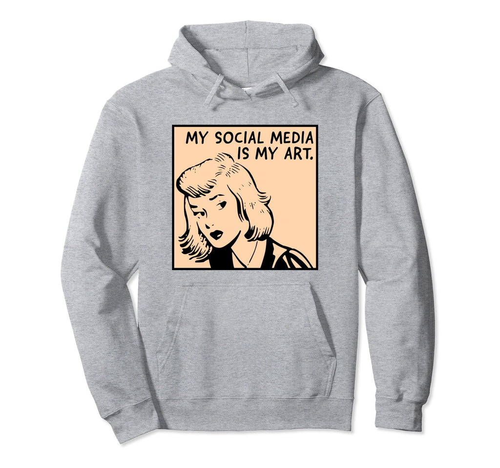 My Social Media Is My Art Y2K Aesthetic Hoodie - Aesthetic Graphic Unisex - T-Shirt, Sweatshirt, Hoodie