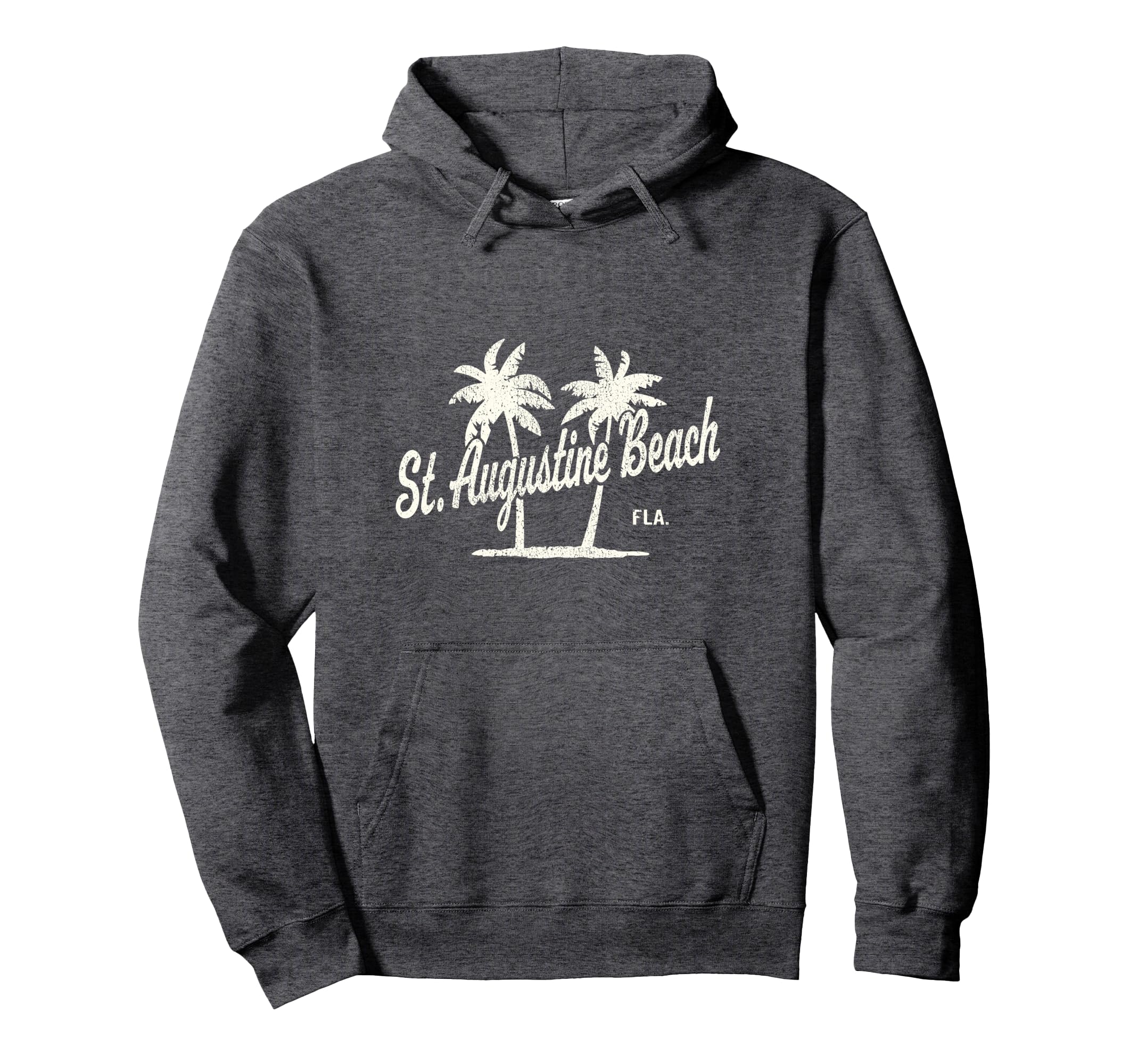 St Augustine Beach Florida 70S Hoodie - Casual Everyday Wear for Adults - T-Shirt, Sweatshirt, Hoodie